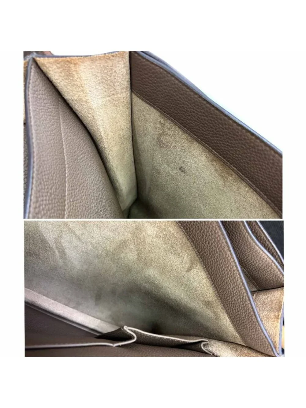 Hermes Sac a Depeche 38 Briefcase Business Togo Taupe